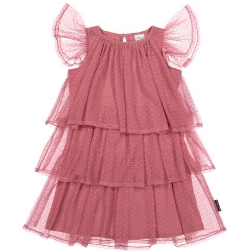 TIERED TULLE DRESS